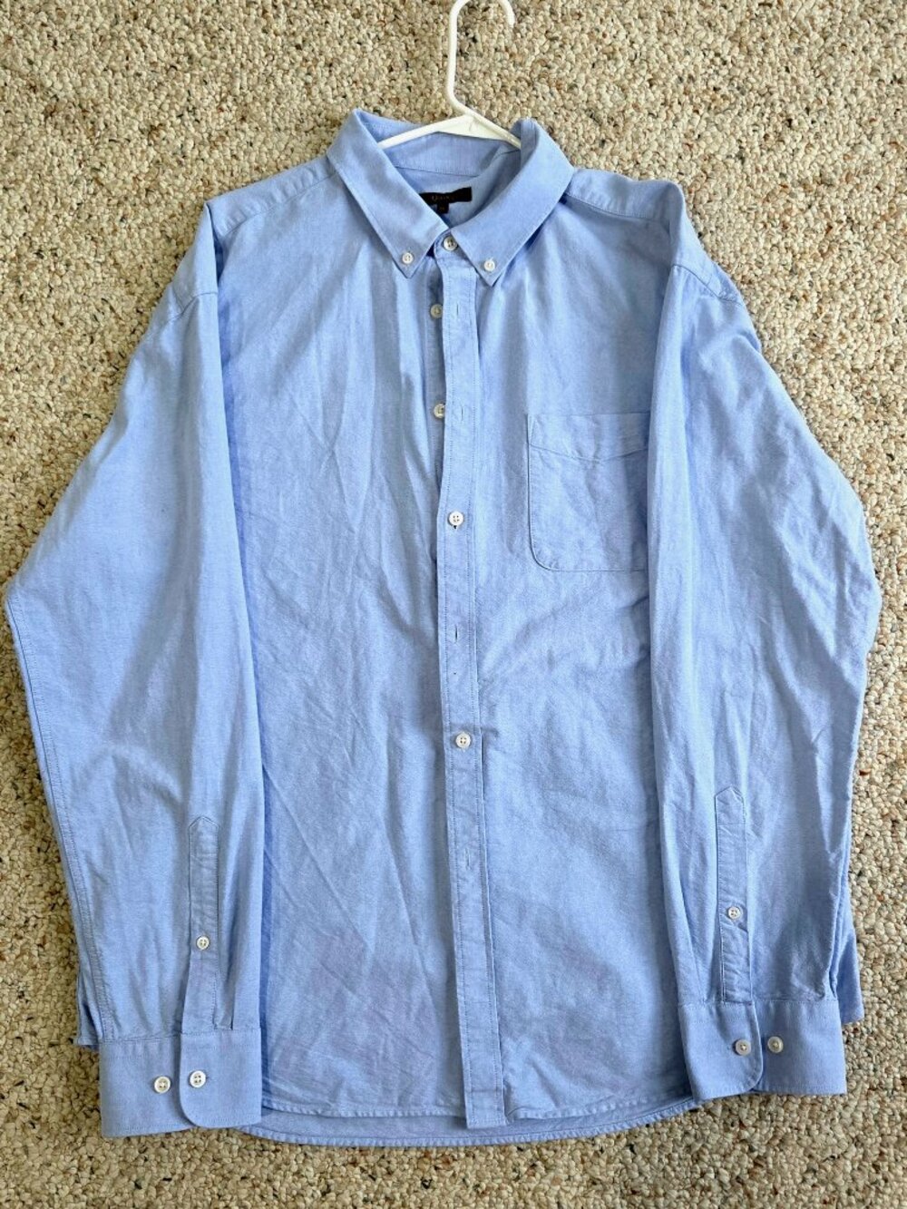 Quince Men 100% Organic Cotton Oxford Shirt Blue XL